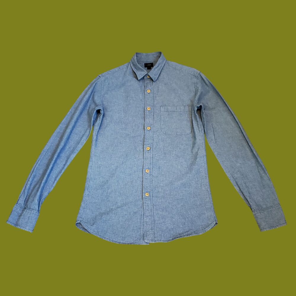 J. Crew Denim Blue Button-Up Shirt